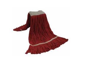 CT005-Kentucky Mop (Holland) Cotton Tail Band Loop-end Red 400grms.